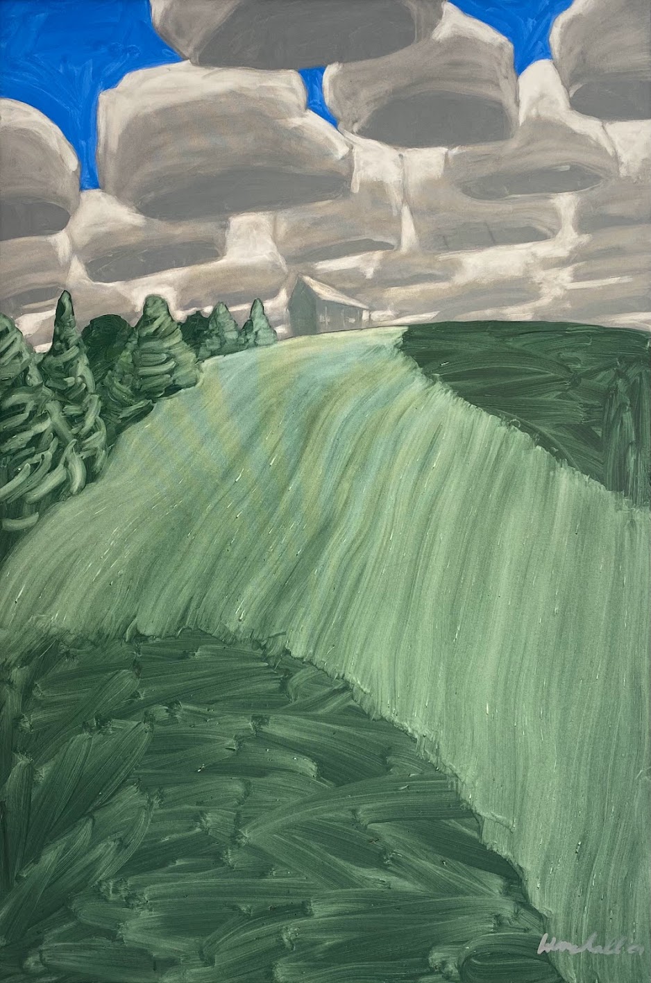 Nunzio painting ‘Yellow marigolds in unseen territories’ 2023