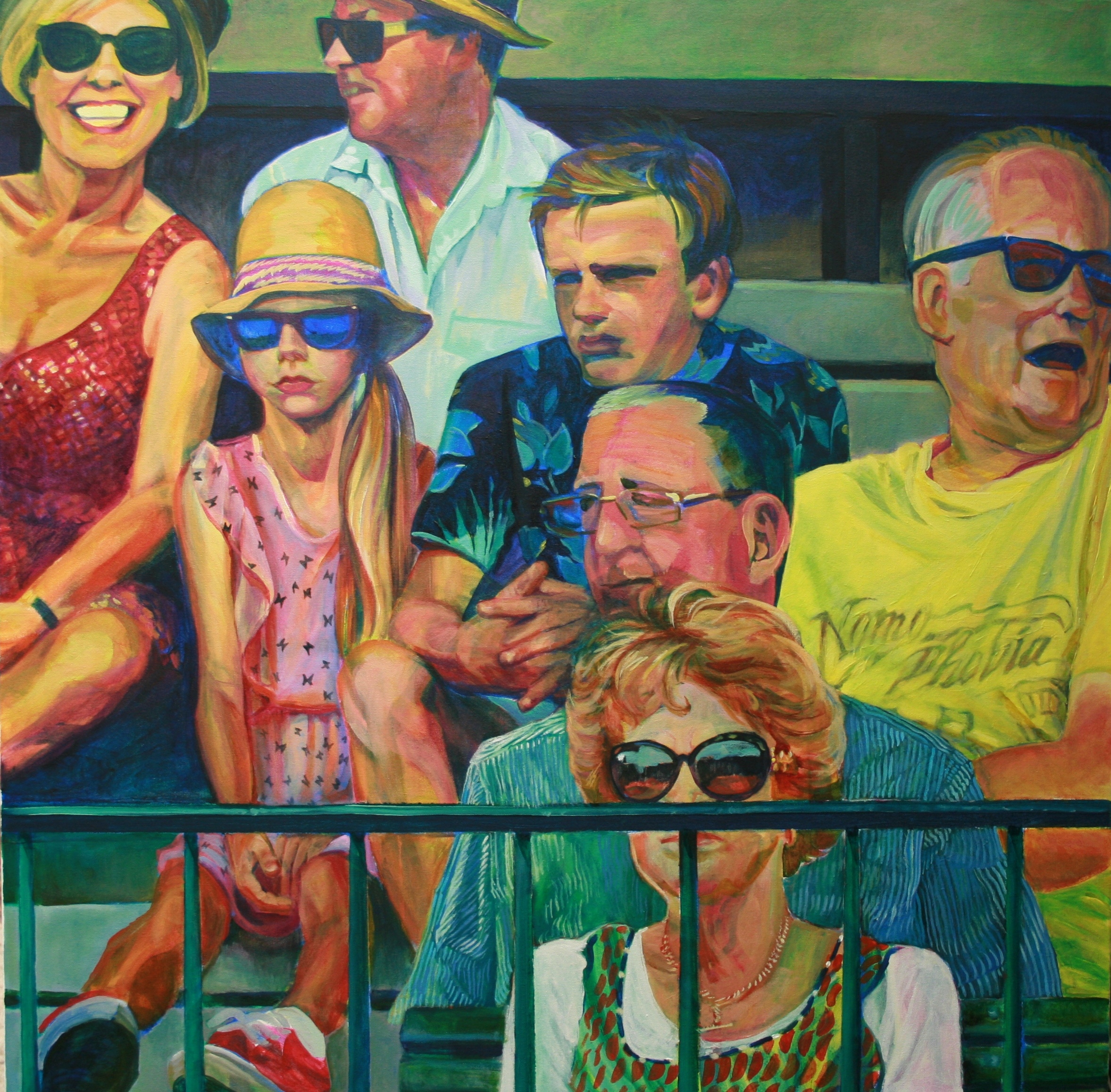 Nunzio painting ‘Yellow marigolds in unseen territories’ 2023