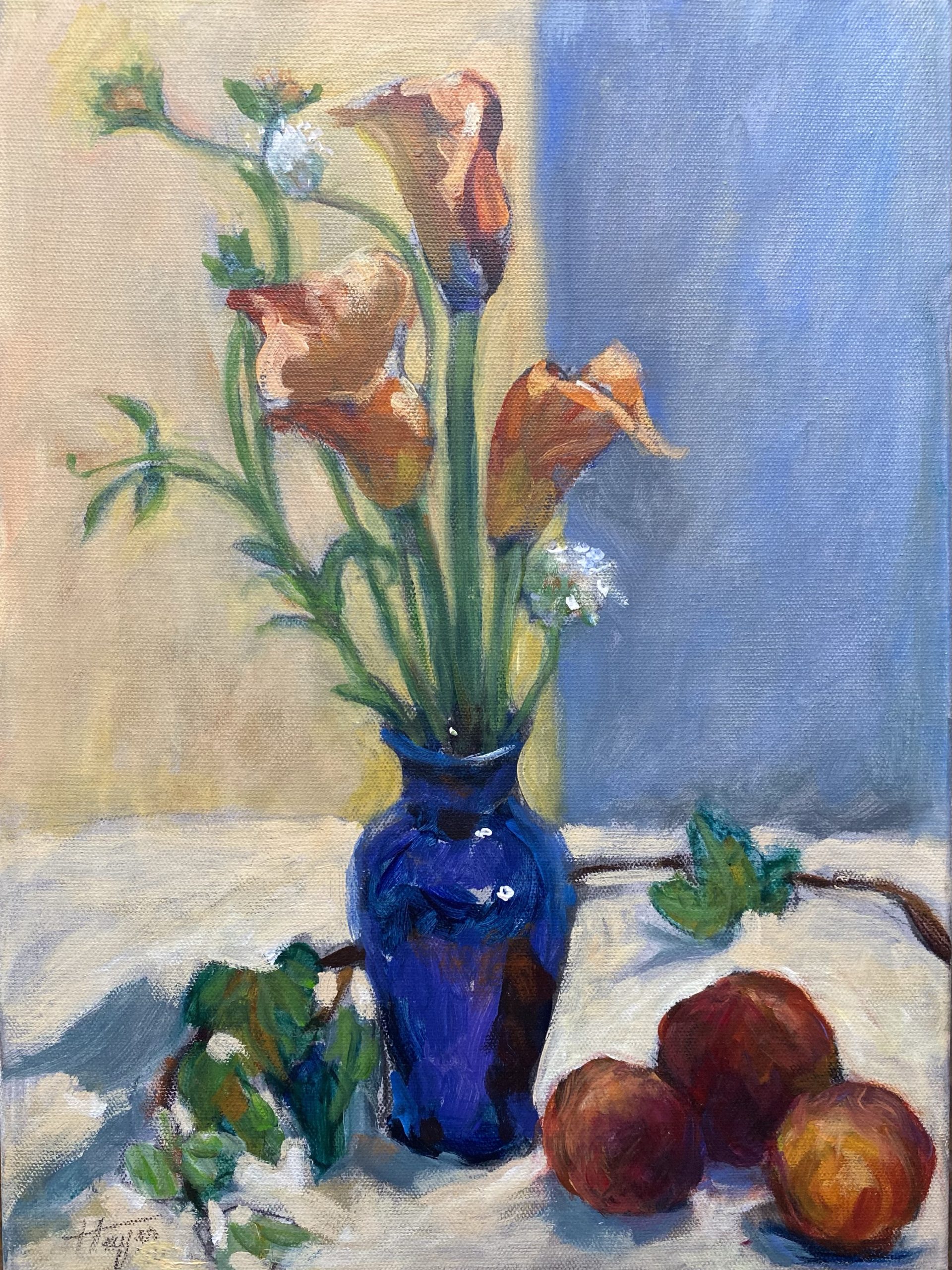 Hayes_Janet_Calla Lilies and Peaches