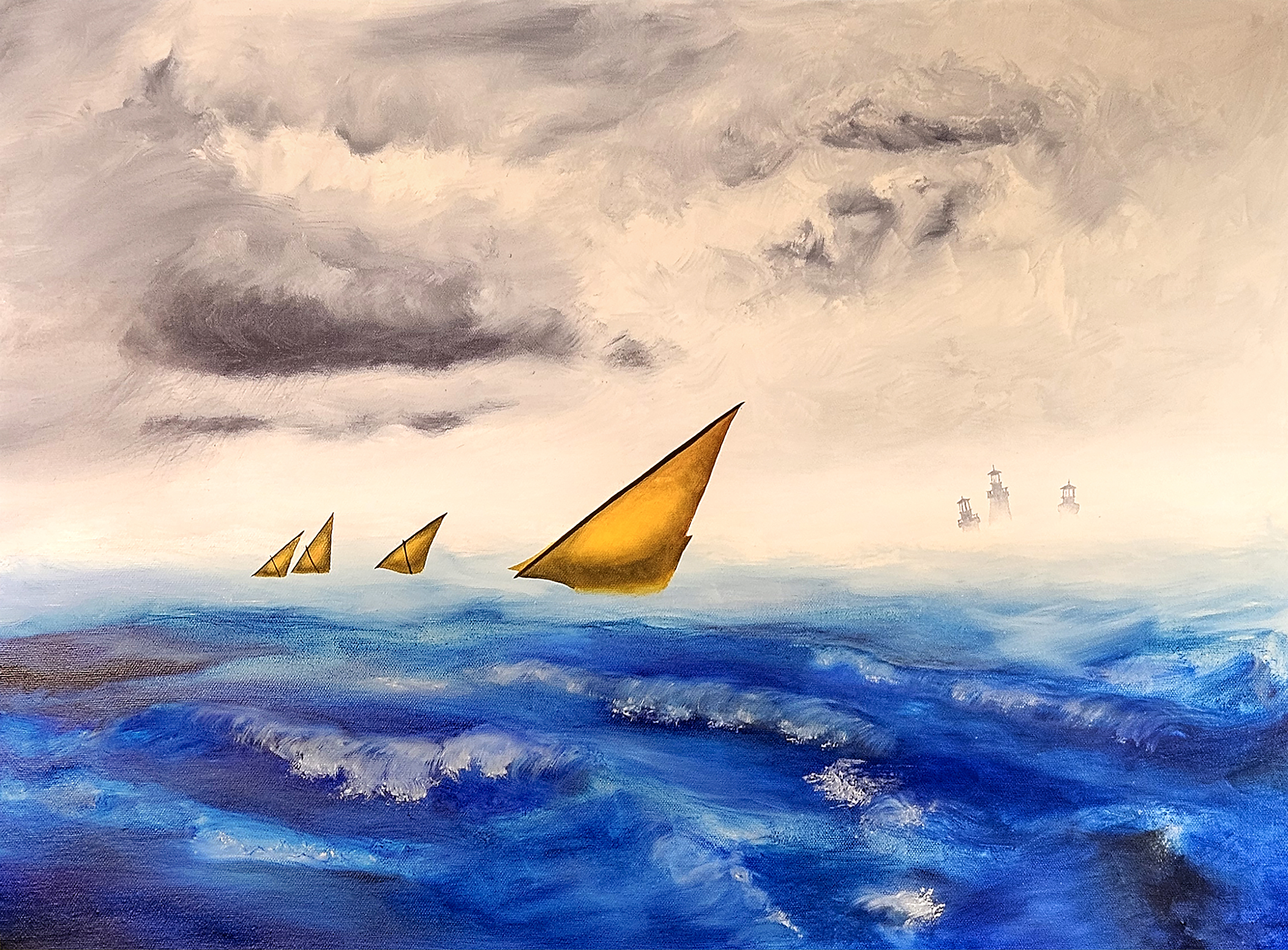 LIFE IS A BLAST 61 X 46cm OIL ON CANVAS this jpeg small
