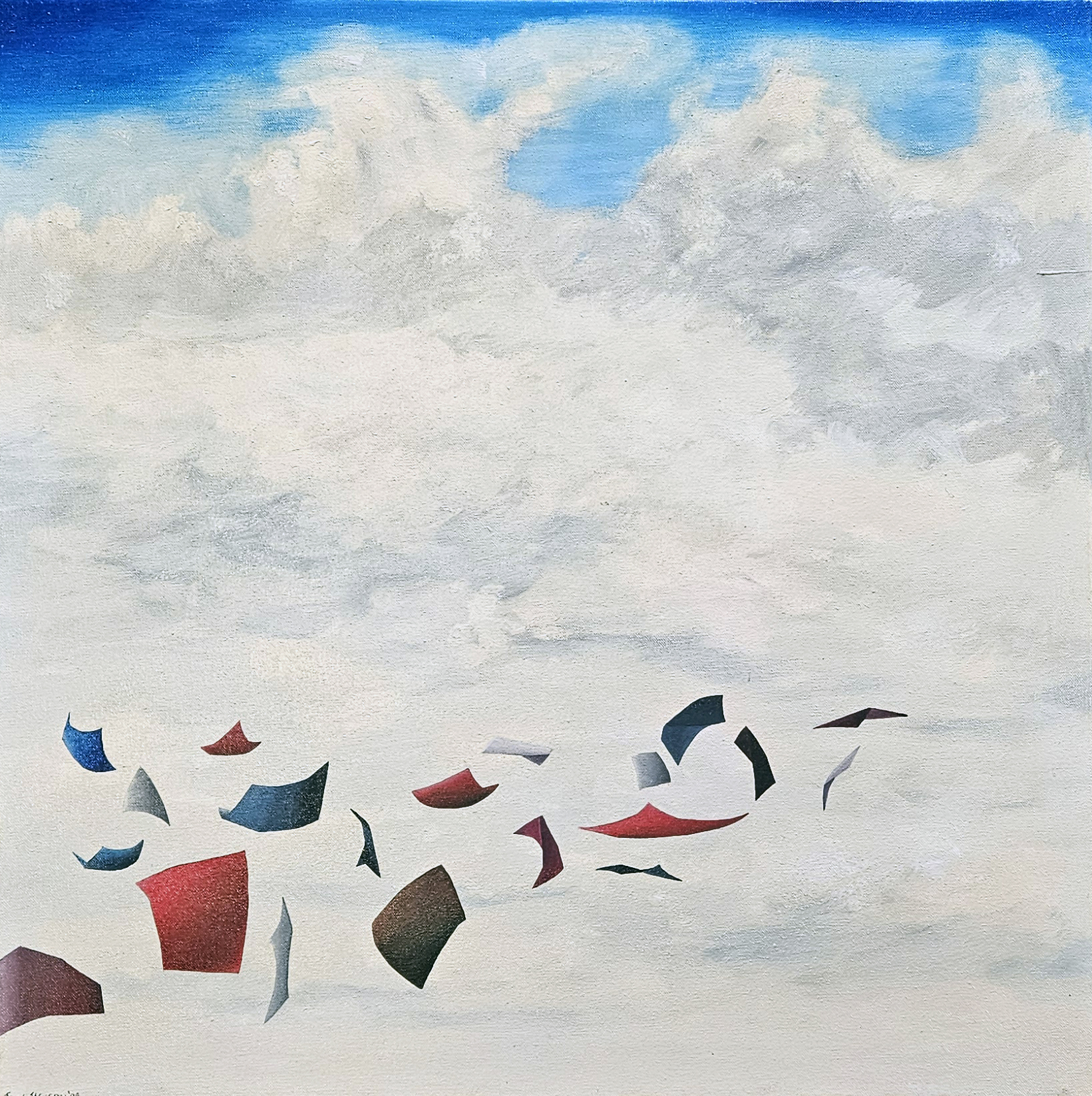 PAINTING c 1992 blowing in the wind