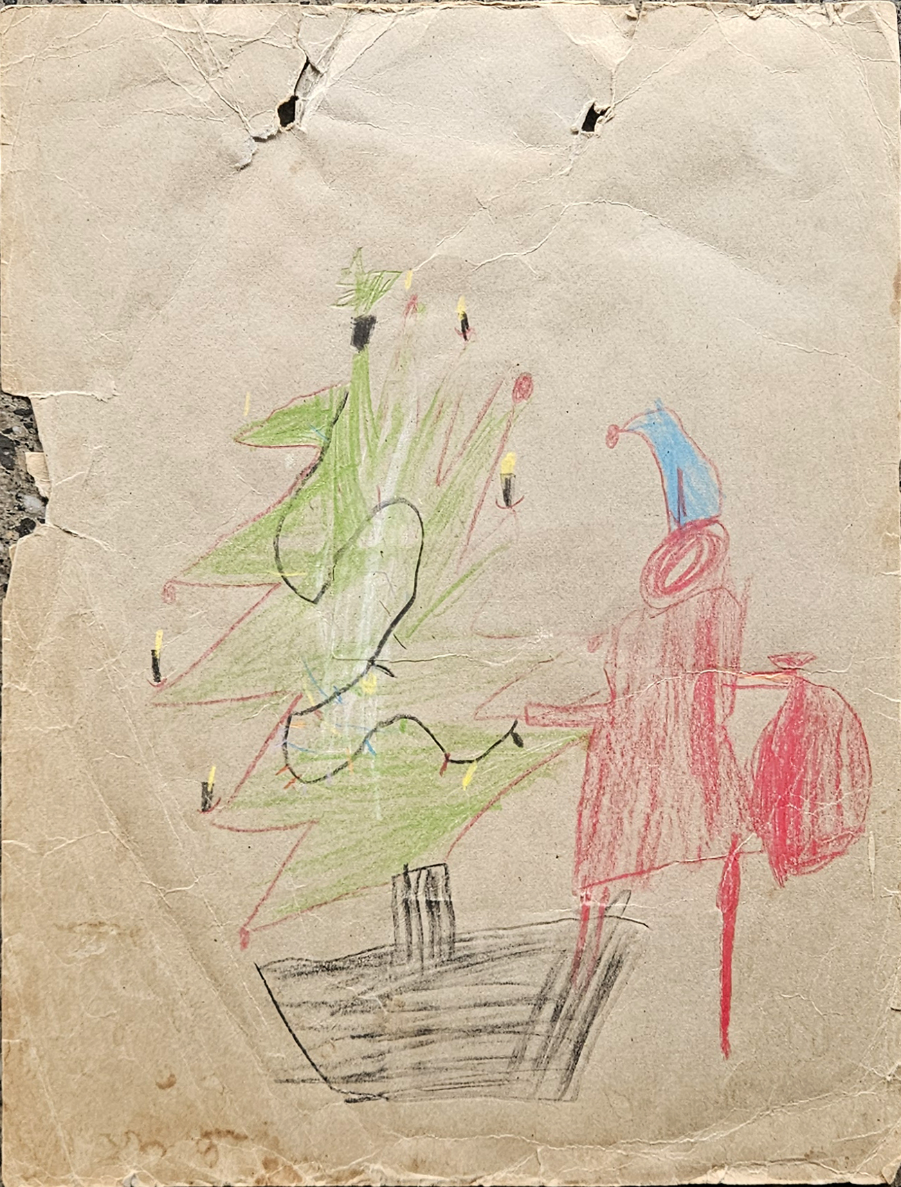 VERY EARLY DRAWING ABOUT 5 yr old
